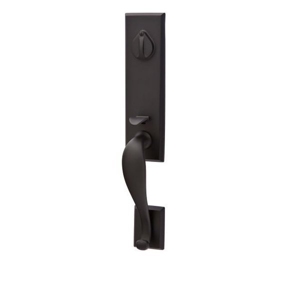 Flat Black Handleset 451512DFBRH, EMTEK, Mfr# 451512DFBRH
